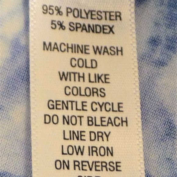 Passports Sleeveless Tie-Dye Dress Blouse Large - Picture 8 of 9